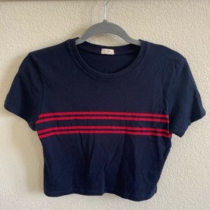 Brandy Melville Striped Crop Top